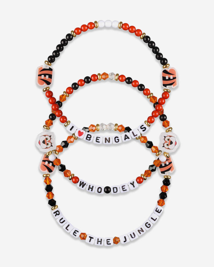 Cincinnati Bengals 3 Pack Friendship Bracelet FOCO - FOCO.com