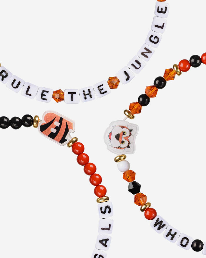 Cincinnati Bengals 3 Pack Friendship Bracelet FOCO - FOCO.com