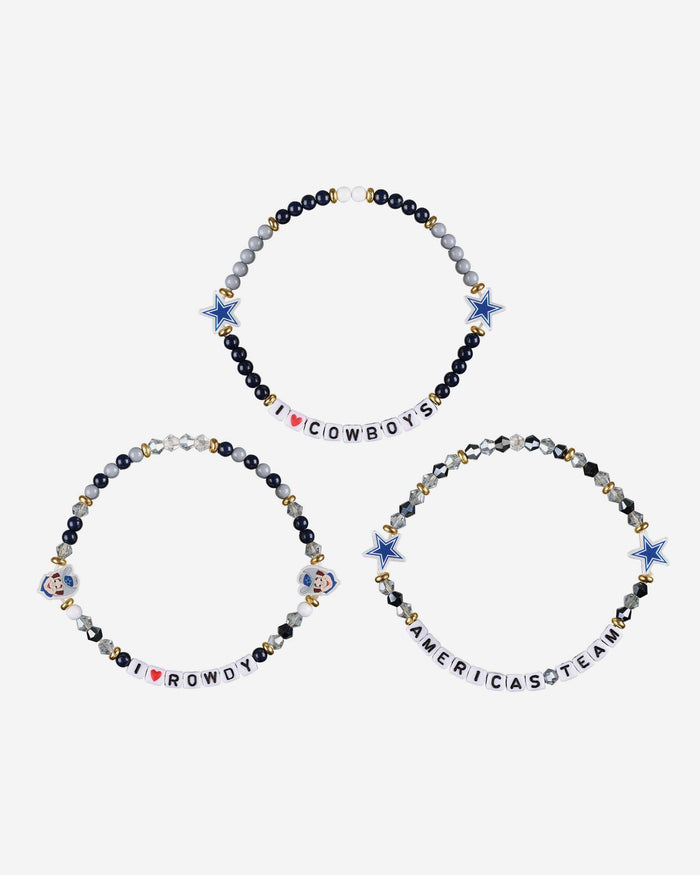 Dallas Cowboys 3 Pack Friendship Bracelet FOCO - FOCO.com