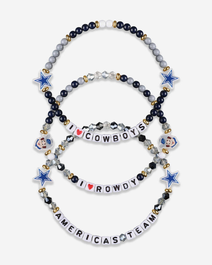 Dallas Cowboys 3 Pack Friendship Bracelet FOCO - FOCO.com