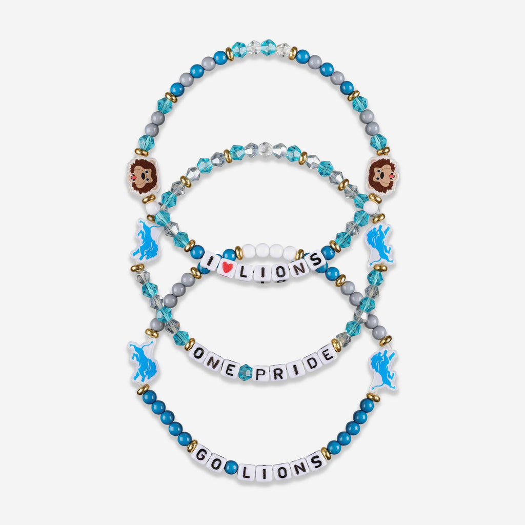 Detroit Lions 3 Pack Friendship Bracelet FOCO - FOCO.com