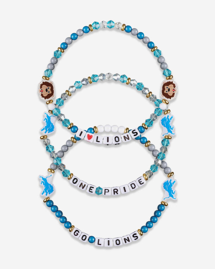 Detroit Lions 3 Pack Friendship Bracelet FOCO - FOCO.com