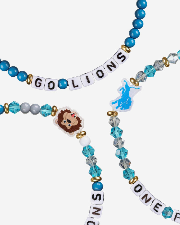 Detroit Lions 3 Pack Friendship Bracelet FOCO - FOCO.com