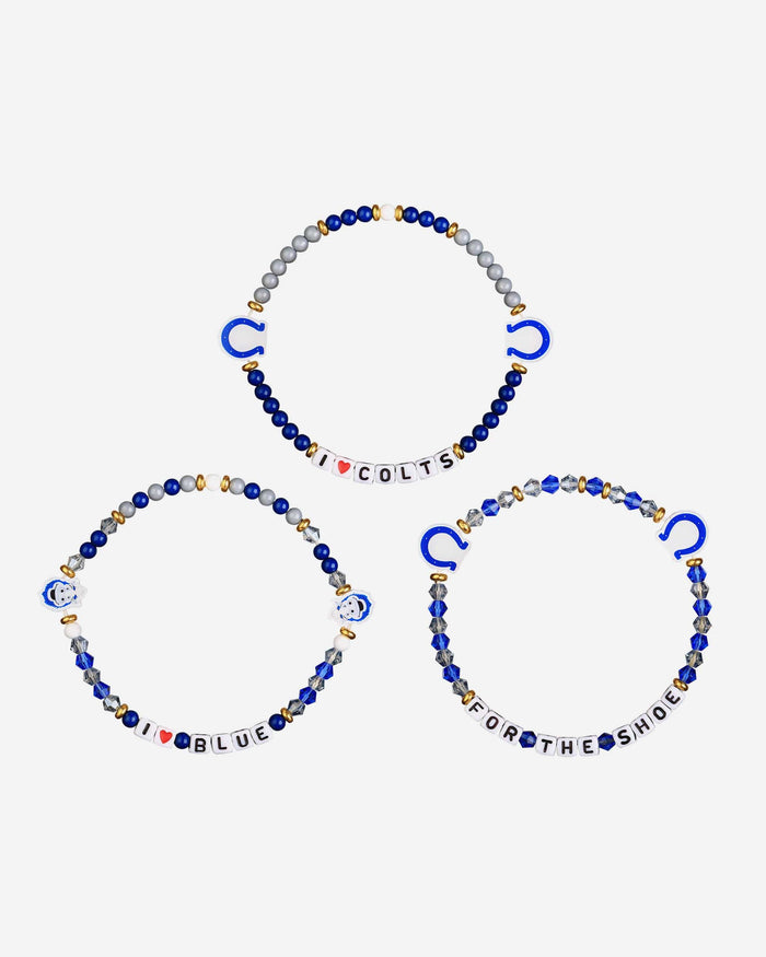 Indianapolis Colts 3 Pack Friendship Bracelet FOCO - FOCO.com