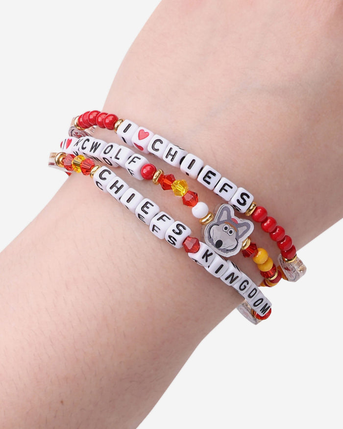 Kansas City Chiefs 3 Pack Friendship Bracelet FOCO - FOCO.com