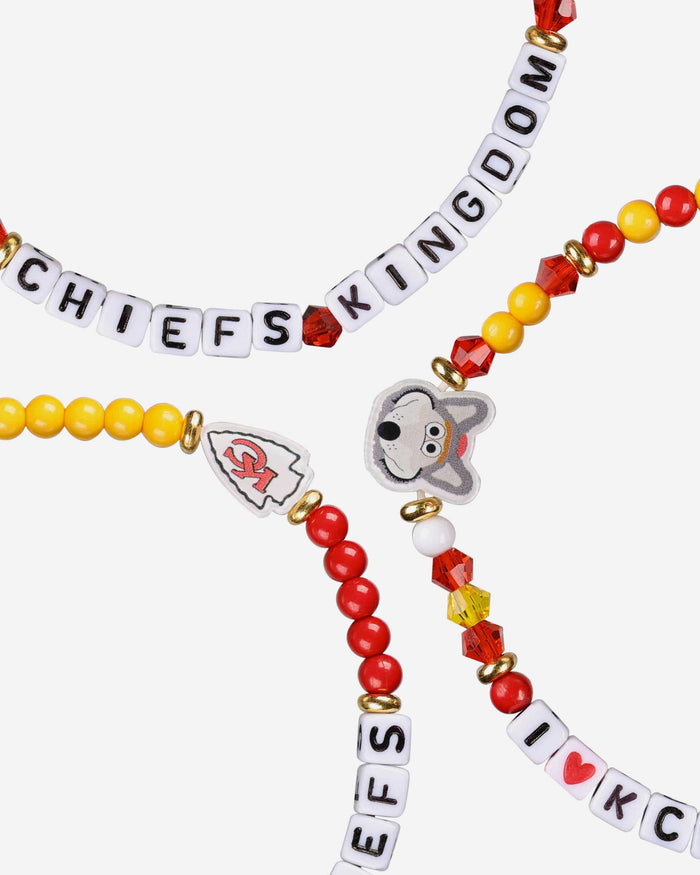 Kansas City Chiefs 3 Pack Friendship Bracelet FOCO - FOCO.com