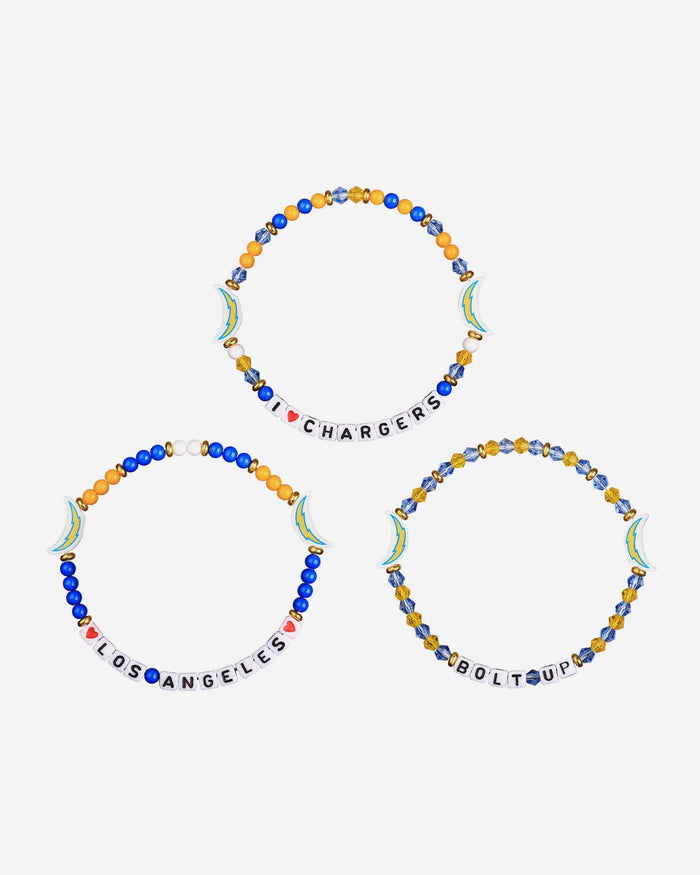 Los Angeles Chargers 3 Pack Friendship Bracelet FOCO - FOCO.com