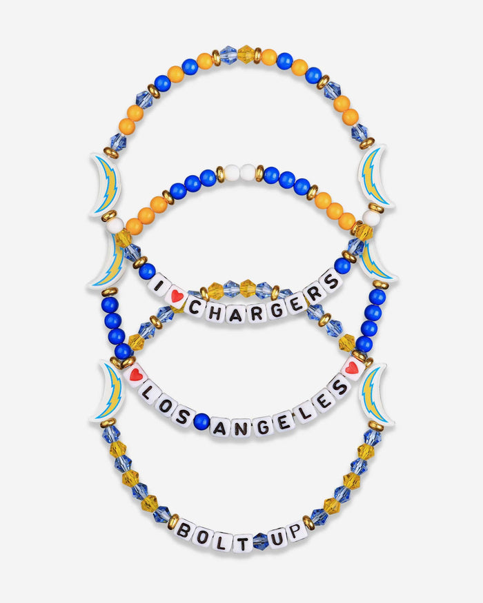 Los Angeles Chargers 3 Pack Friendship Bracelet FOCO - FOCO.com