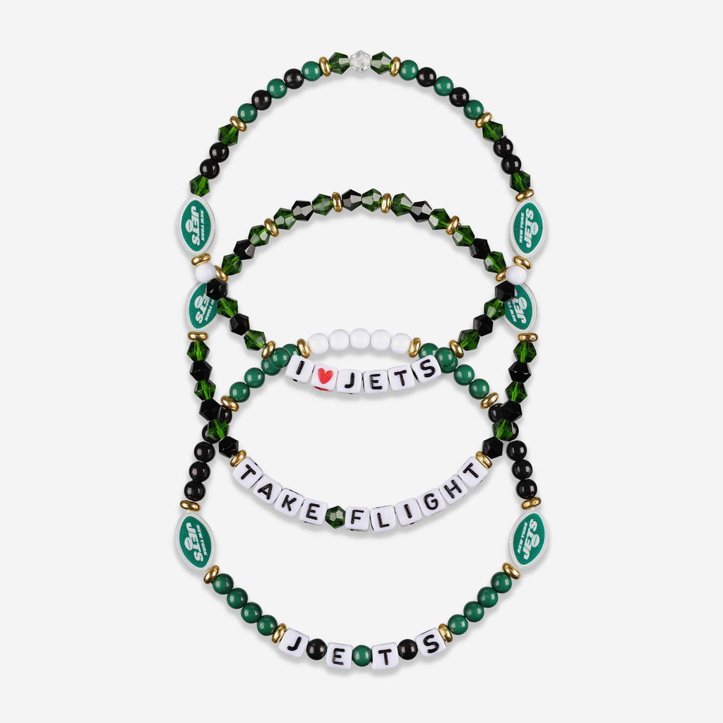 New York Jets 3 Pack Friendship Bracelet FOCO - FOCO.com