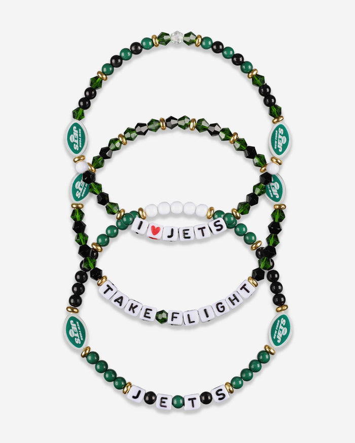 New York Jets 3 Pack Friendship Bracelet FOCO - FOCO.com