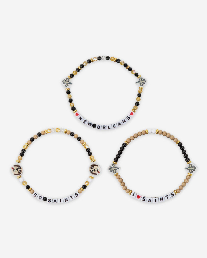 New Orleans Saints 3 Pack Friendship Bracelet FOCO - FOCO.com