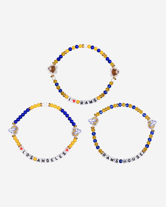 Los Angeles Rams 3 Pack Friendship Bracelet FOCO - FOCO.com