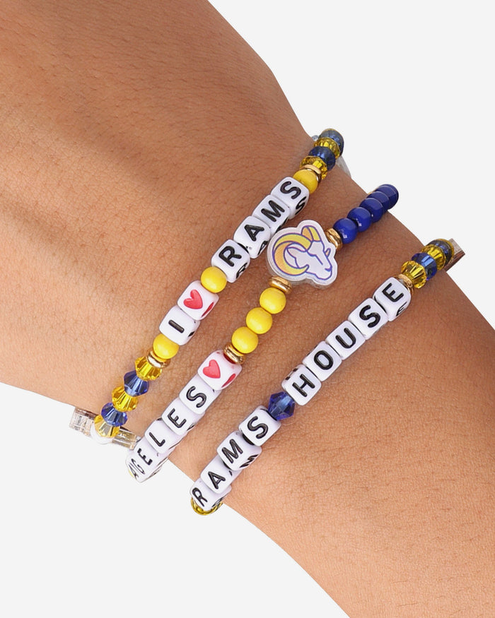 Los Angeles Rams 3 Pack Friendship Bracelet FOCO - FOCO.com