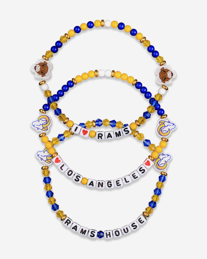 Los Angeles Rams 3 Pack Friendship Bracelet FOCO - FOCO.com