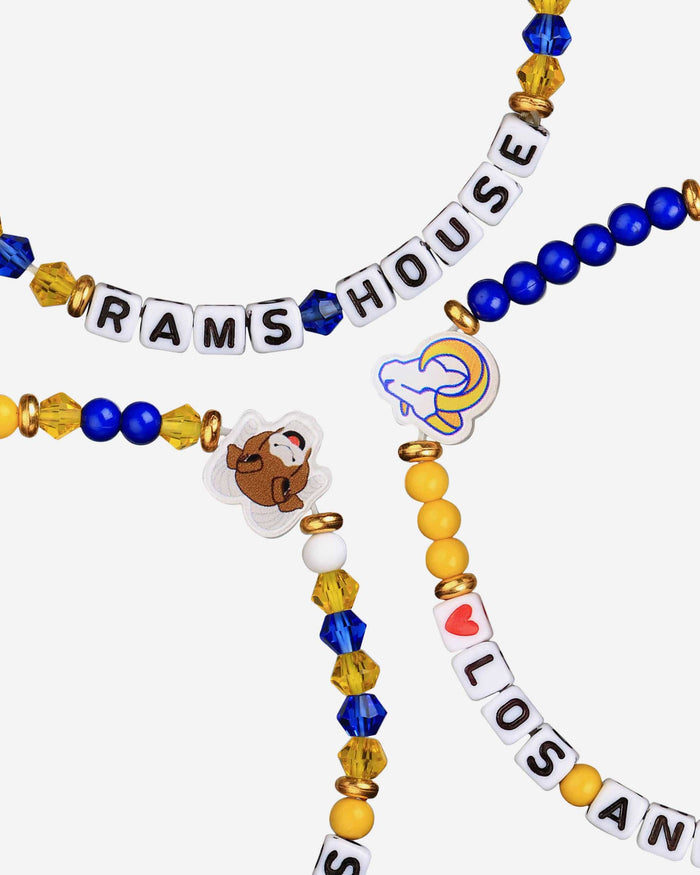 Los Angeles Rams 3 Pack Friendship Bracelet FOCO - FOCO.com