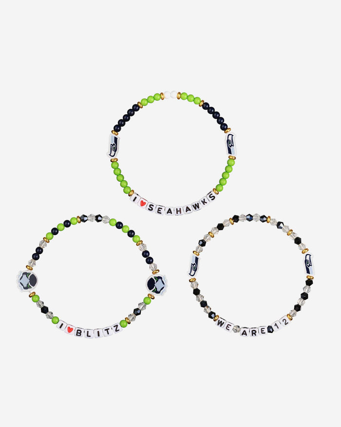 Seattle Seahawks 3 Pack Friendship Bracelet FOCO - FOCO.com