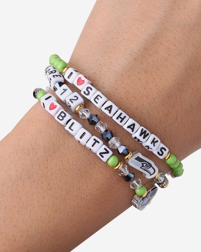 Seattle Seahawks 3 Pack Friendship Bracelet FOCO - FOCO.com