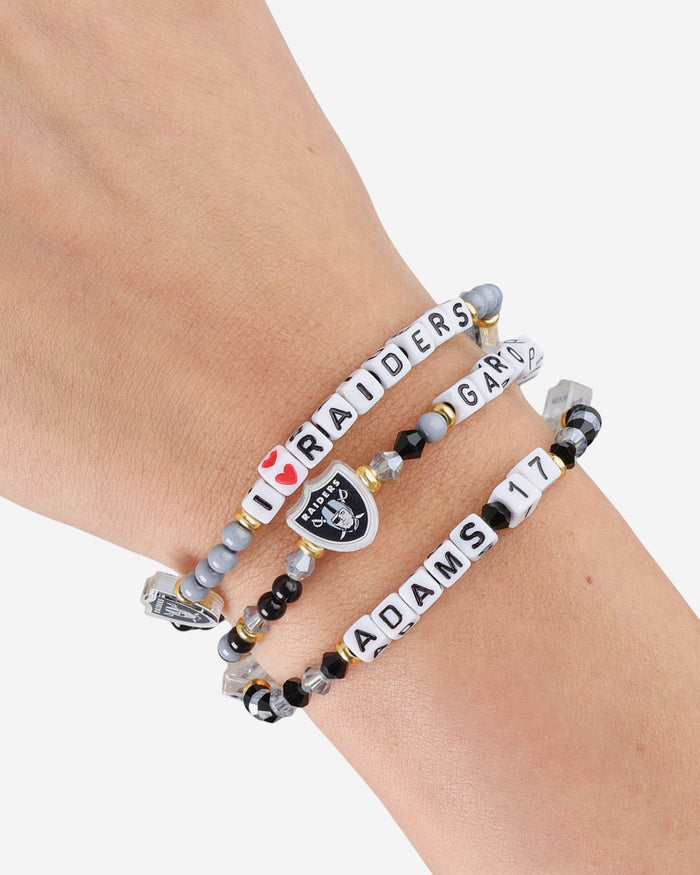 Jimmy Garoppolo & Davante Adams Las Vegas Raiders 3 Pack Player Friendship Bracelet FOCO - FOCO.com