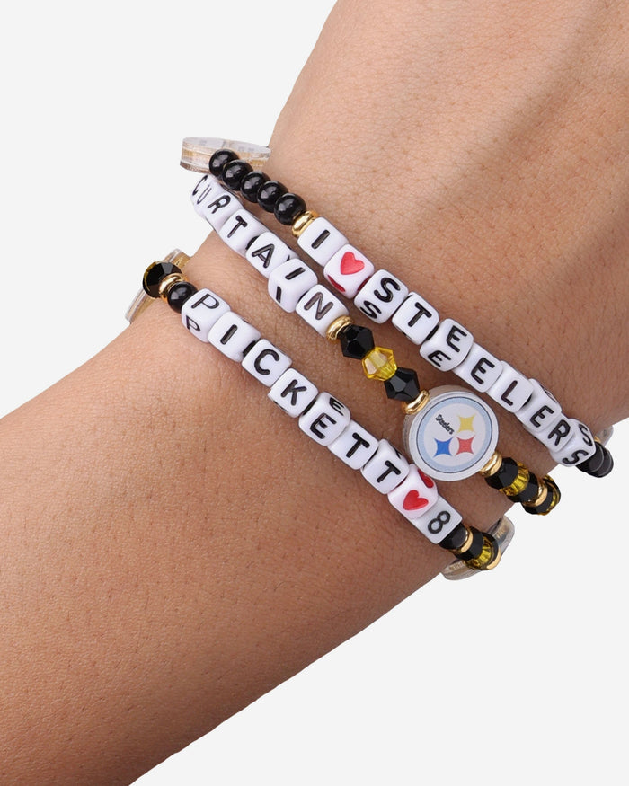 Kenny Pickett Pittsburgh Steelers 3 Pack Player Friendship Bracelet FOCO - FOCO.com