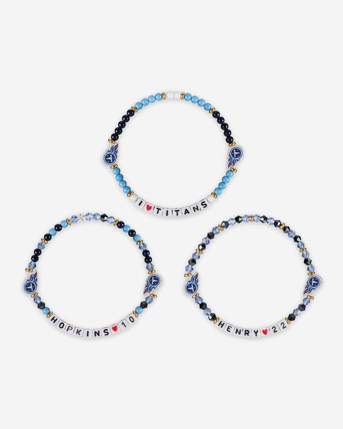 Derrick Henry & DeAndre Hopkins Tennessee Titans 3 Pack Player Friendship Bracelet FOCO - FOCO.com