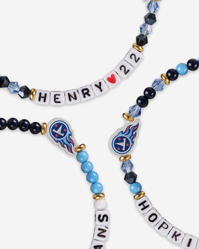 Derrick Henry & DeAndre Hopkins Tennessee Titans 3 Pack Player Friendship Bracelet FOCO - FOCO.com