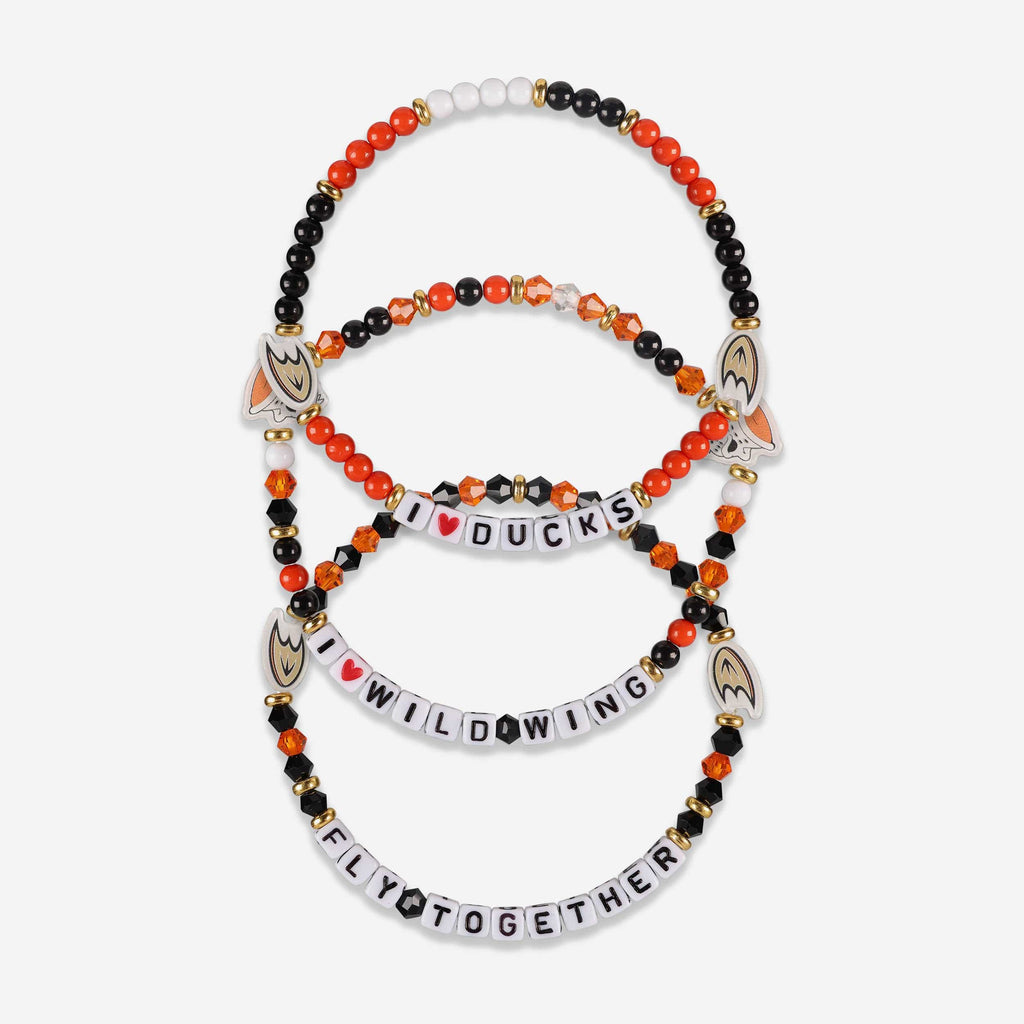 Anaheim Ducks 3 Pack Friendship Bracelet FOCO - FOCO.com