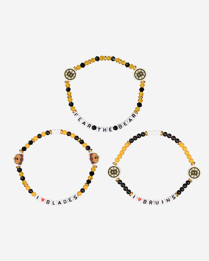 Boston Bruins 3 Pack Friendship Bracelet FOCO - FOCO.com