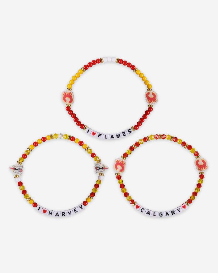 Calgary Flames 3 Pack Friendship Bracelet FOCO - FOCO.com