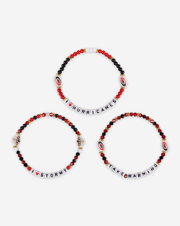 Carolina Hurricanes 3 Pack Friendship Bracelet FOCO - FOCO.com