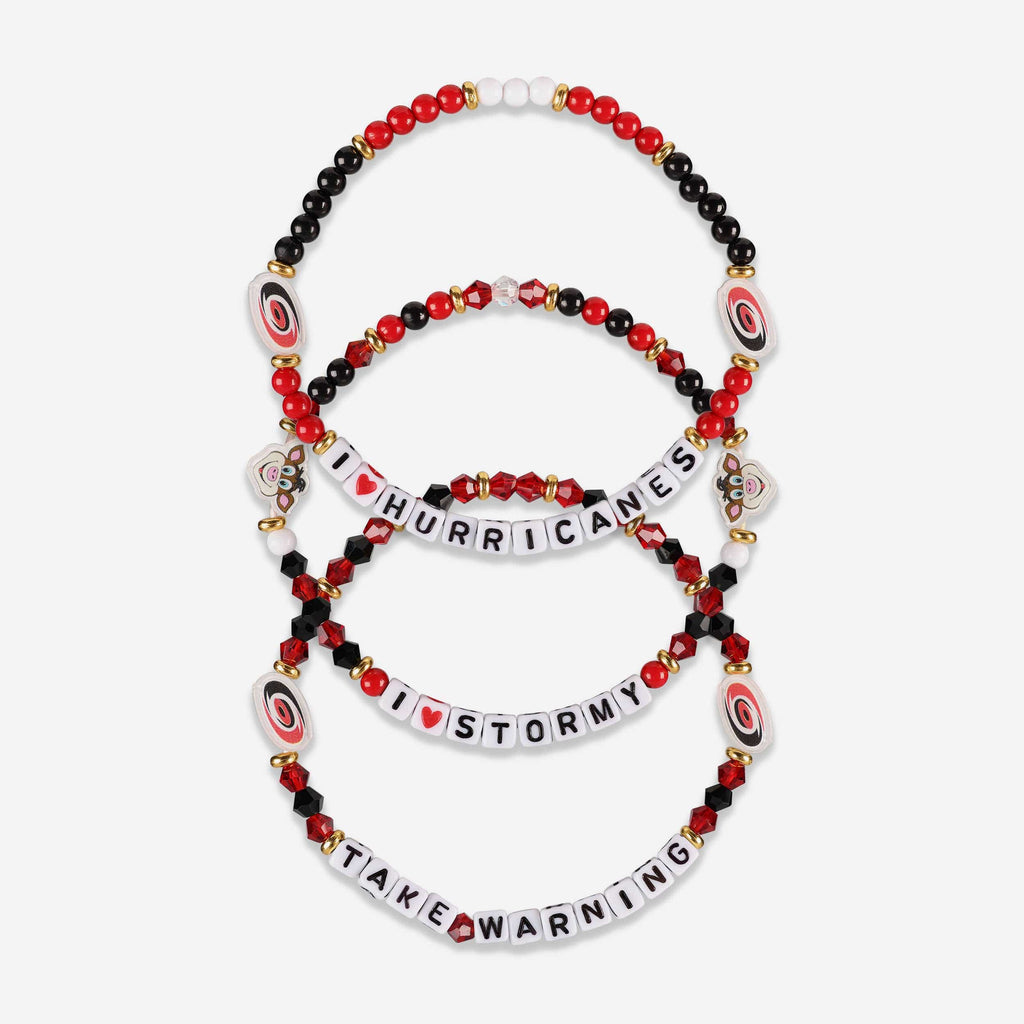 Carolina Hurricanes 3 Pack Friendship Bracelet FOCO - FOCO.com