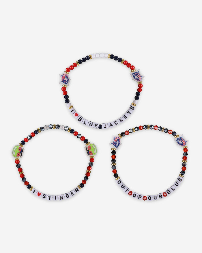 Columbus Blue Jackets 3 Pack Friendship Bracelet FOCO - FOCO.com