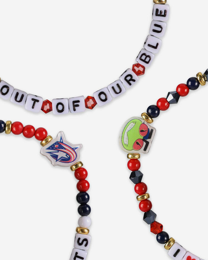 Columbus Blue Jackets 3 Pack Friendship Bracelet FOCO - FOCO.com