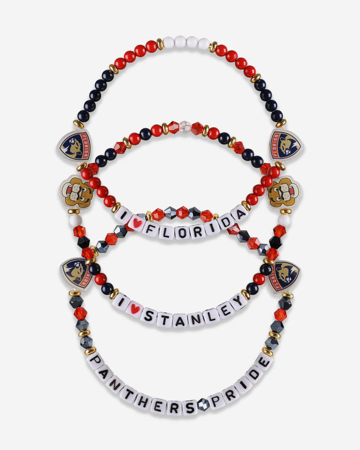 Florida Panthers 3 Pack Friendship Bracelet FOCO - FOCO.com