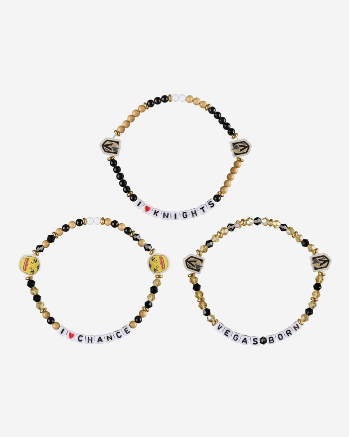 Vegas Golden Knights 3 Pack Friendship Bracelet FOCO - FOCO.com