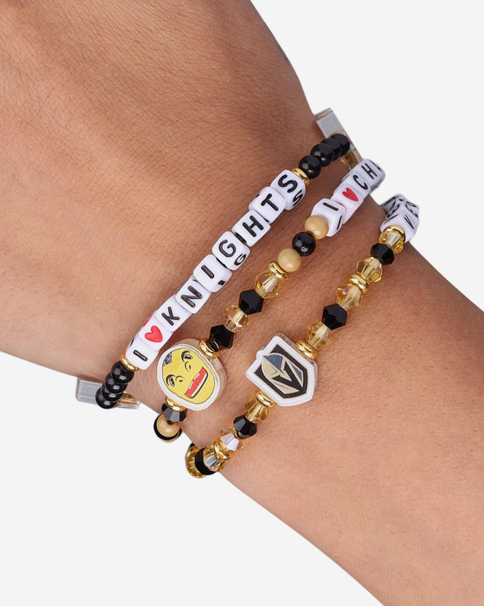 Vegas Golden Knights 3 Pack Friendship Bracelet FOCO - FOCO.com