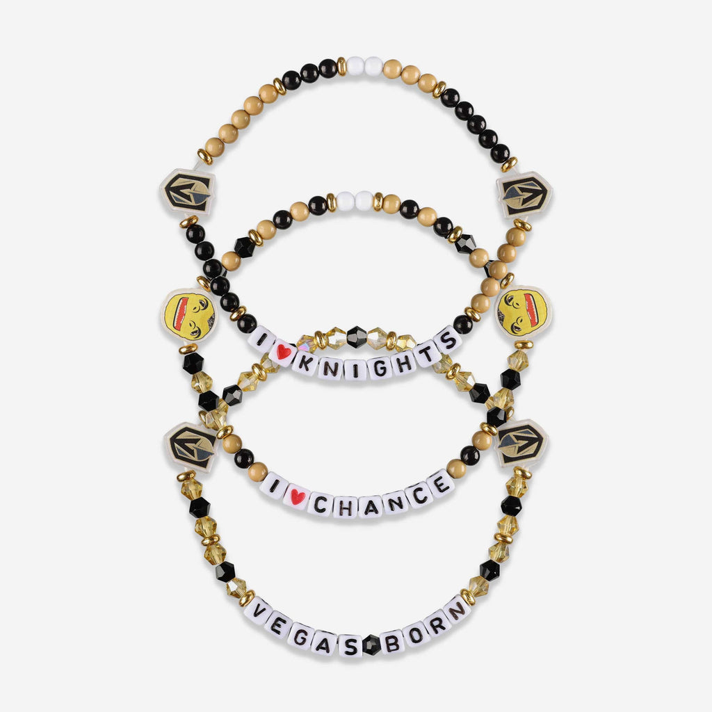 Vegas Golden Knights 3 Pack Friendship Bracelet FOCO - FOCO.com