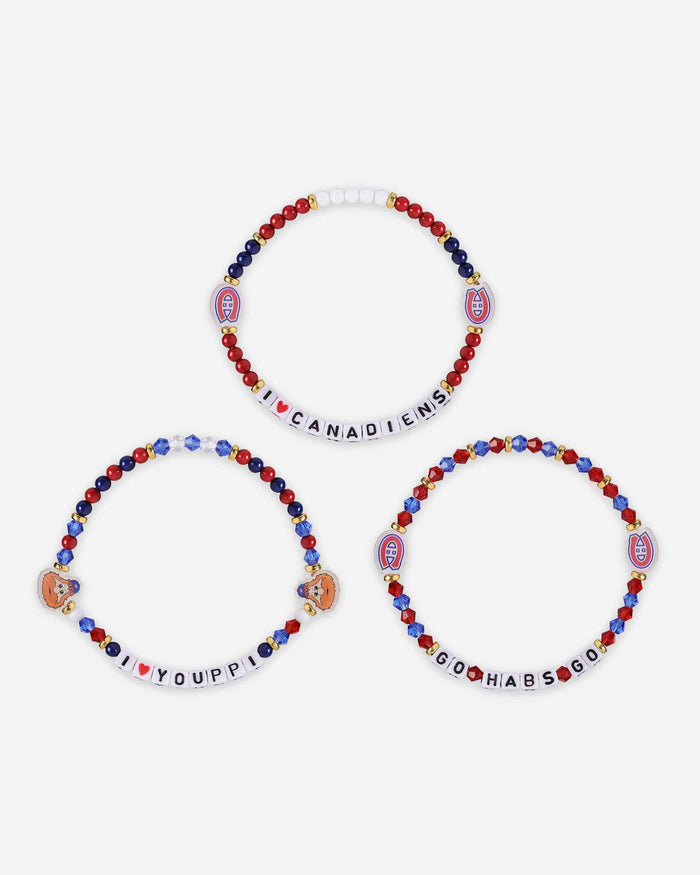 Montreal Canadiens 3 Pack Friendship Bracelet FOCO - FOCO.com