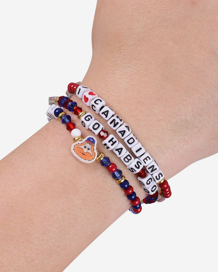 Montreal Canadiens 3 Pack Friendship Bracelet FOCO - FOCO.com