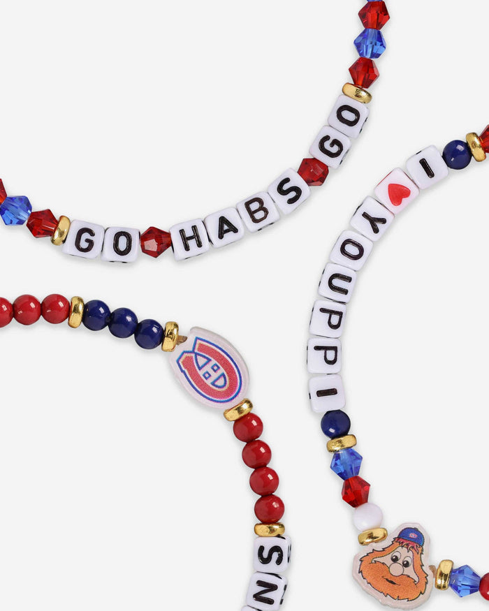 Montreal Canadiens 3 Pack Friendship Bracelet FOCO - FOCO.com