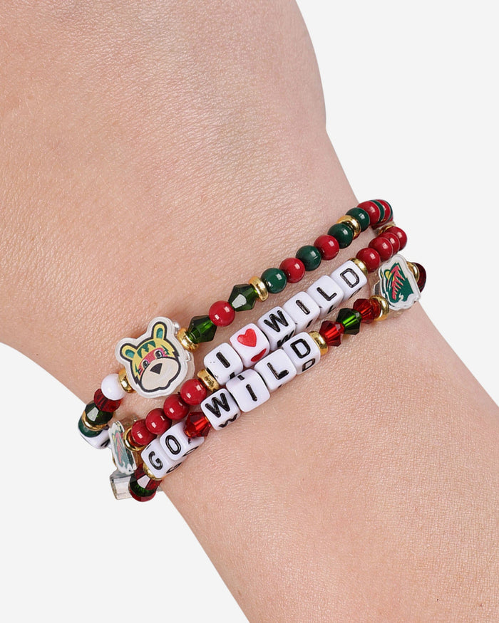 Minnesota Wild 3 Pack Friendship Bracelet FOCO - FOCO.com