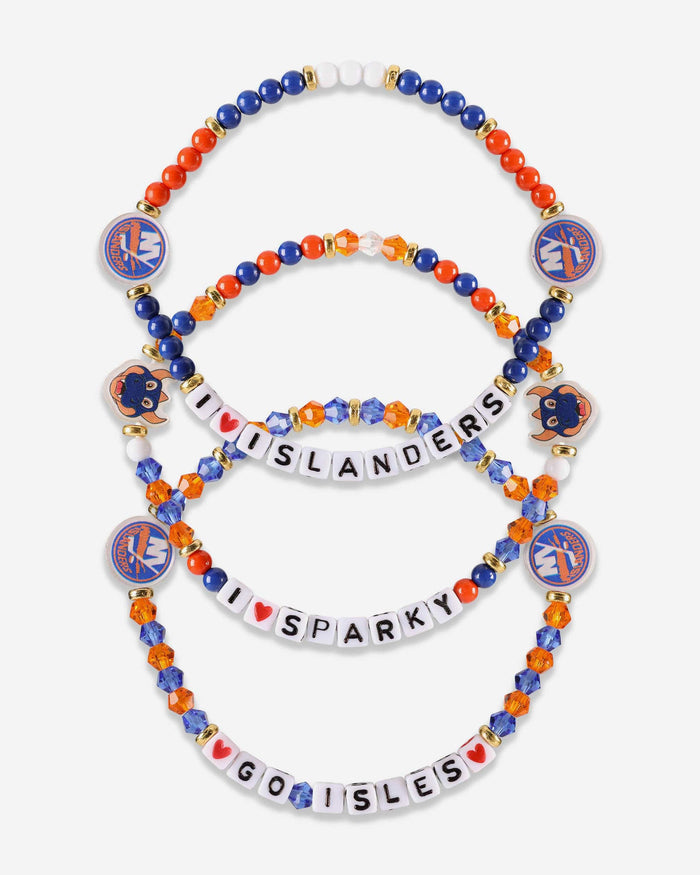 New York Islanders 3 Pack Friendship Bracelet FOCO - FOCO.com