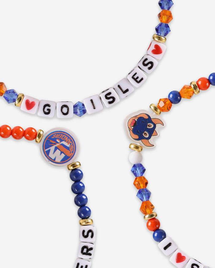 New York Islanders 3 Pack Friendship Bracelet FOCO - FOCO.com