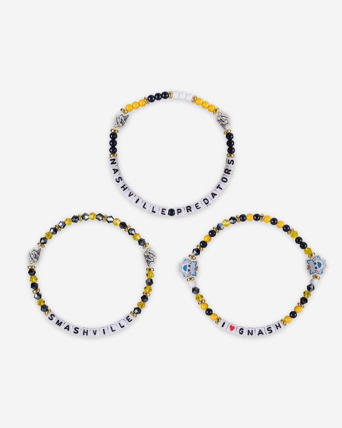 Nashville Predators 3 Pack Friendship Bracelet FOCO - FOCO.com