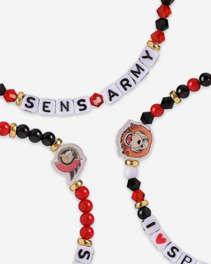 Ottawa Senators 3 Pack Friendship Bracelet FOCO - FOCO.com