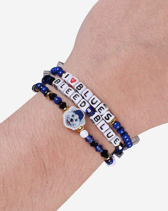 St Louis Blues 3 Pack Friendship Bracelet FOCO - FOCO.com