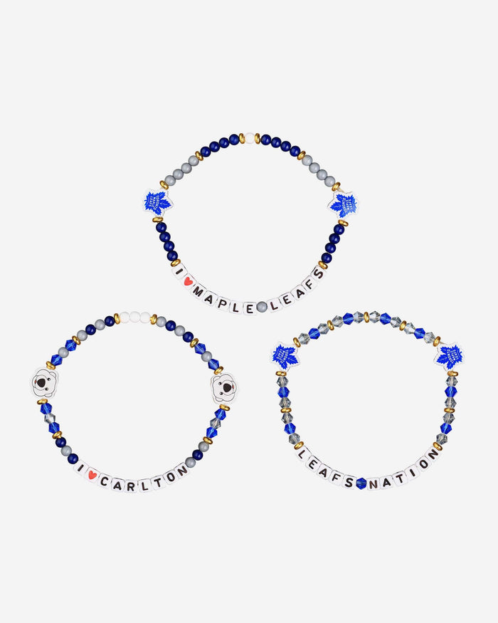 Toronto Maple Leafs 3 Pack Friendship Bracelet FOCO - FOCO.com