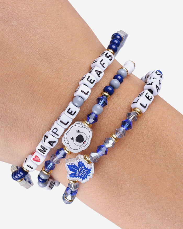 Toronto Maple Leafs 3 Pack Friendship Bracelet FOCO - FOCO.com