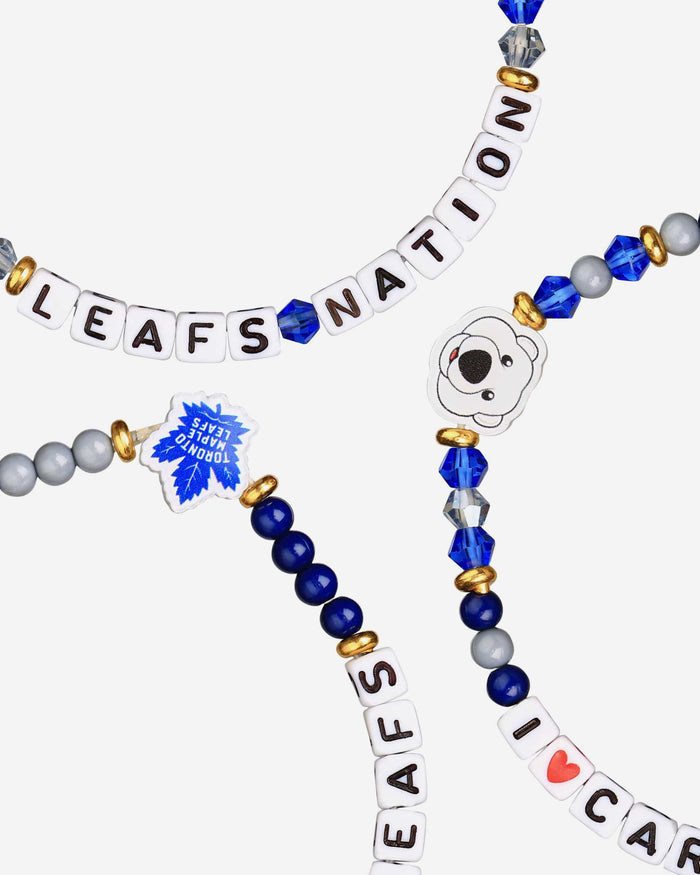 Toronto Maple Leafs 3 Pack Friendship Bracelet FOCO - FOCO.com