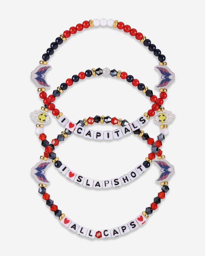 Washington Capitals 3 Pack Friendship Bracelet FOCO - FOCO.com