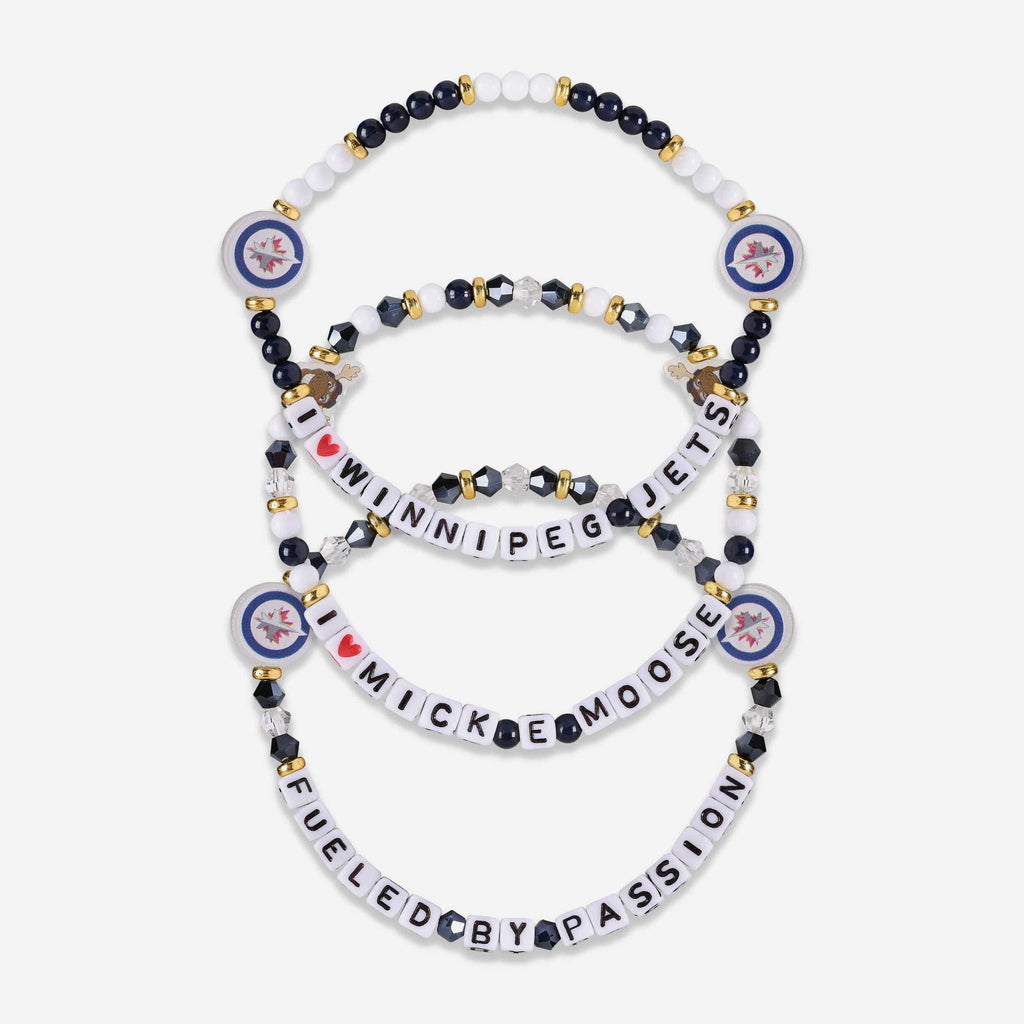 Winnipeg Jets 3 Pack Friendship Bracelet FOCO - FOCO.com